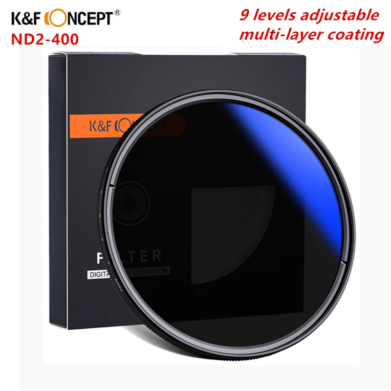 K & F CONCEPT многослойный фотофильтр 37 82 мм регулируемый фейдер для объектива камеры