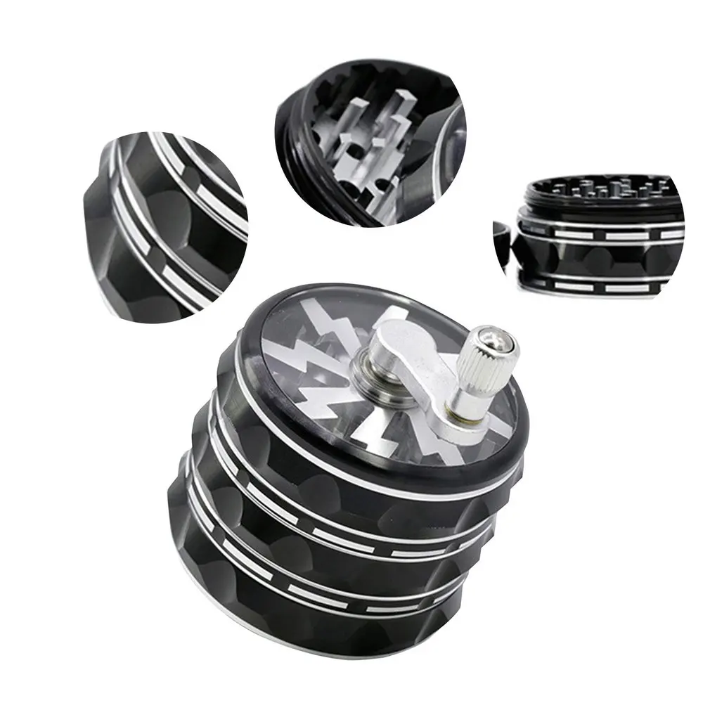 Механическая блокировка 63 мм четыре слоя рукоятка алюминиевый измельчитель