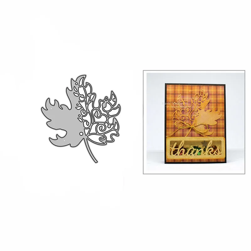 

Новинка, сделай сам, кружевной кленовый лист 2021, без штампов, рельефное тиснение и металлические Вырубные штампы для скрапбукинга, изготовл...