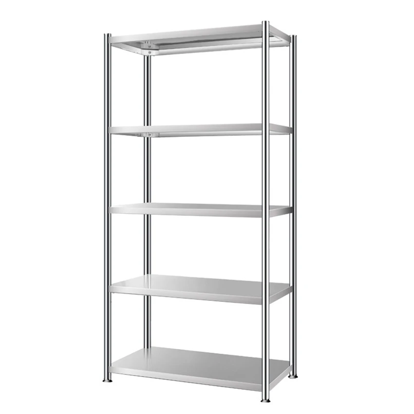 Фотополка кухонная напольная 5 уровневая из нержавеющей стали