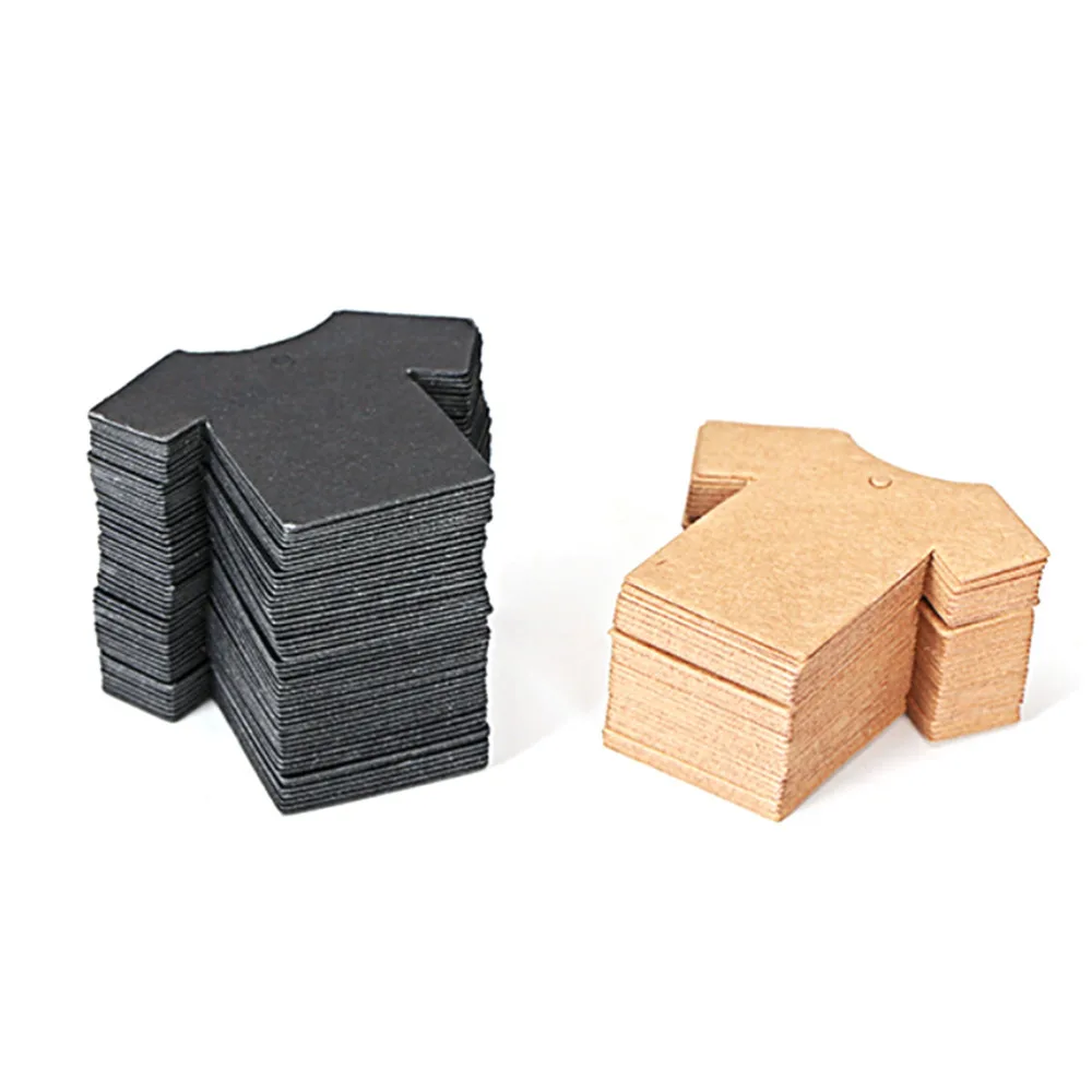 50 шт. бумажные этикетки ручной работы брелок в форме одежды крафт упаковка