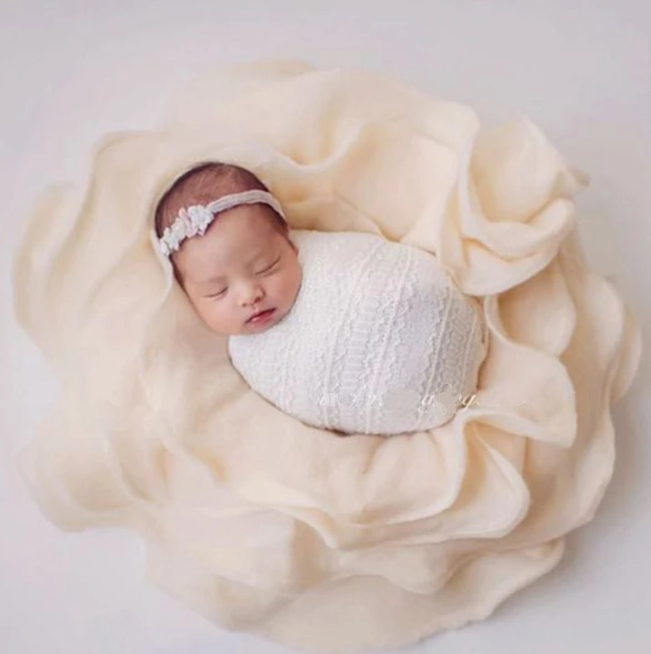 

Newborn Photography Props Flower Shape Baby Bedding Newborn Baby Shoot Studio Shooting Blanket Many Colors
