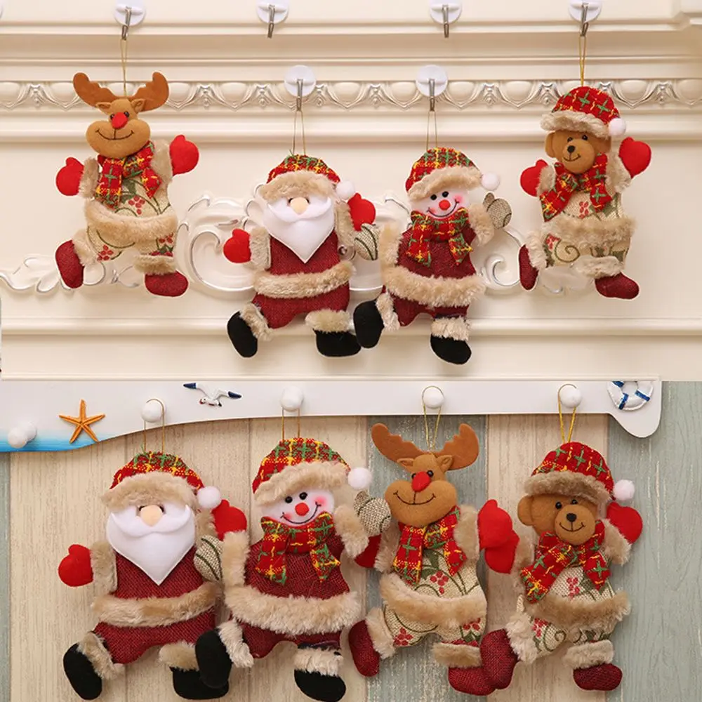 

Рождественский Подарок Снеговик дом новогодняя елка кулон Санта Клаус рождественские украшения кукла подвесные украшения