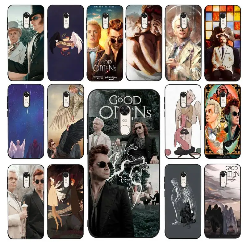

Yinuoda New TV Good Omens Phone Case for RedMi 4X 5 plus 5 6 7 8 9 A 6pro Go K20 cover