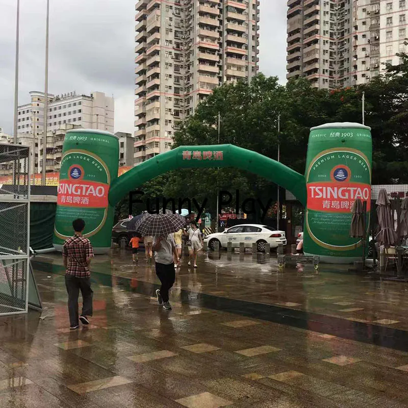 Оптовая Цифровая печать рекламная надувная пивная банка АРКА надувные арки