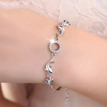 

New Best-selling Dolphin Bracelet Inlaid with Zircon Jewelry Wholesale H158