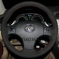 diy hand stitched steering wheel cover fit for lexus es nx rx ct ls gs is300 ls350 leather grip cover
