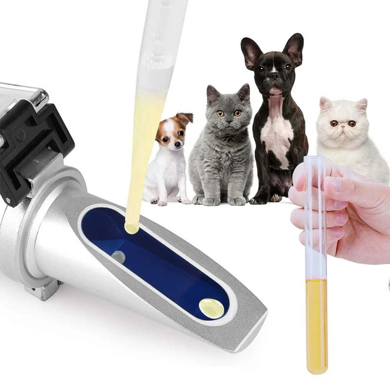 Pet Dog Cat Urine Specific Gravity Refractometer Serum Plasma Protein Clinical Hydrometers Tester | Инструменты