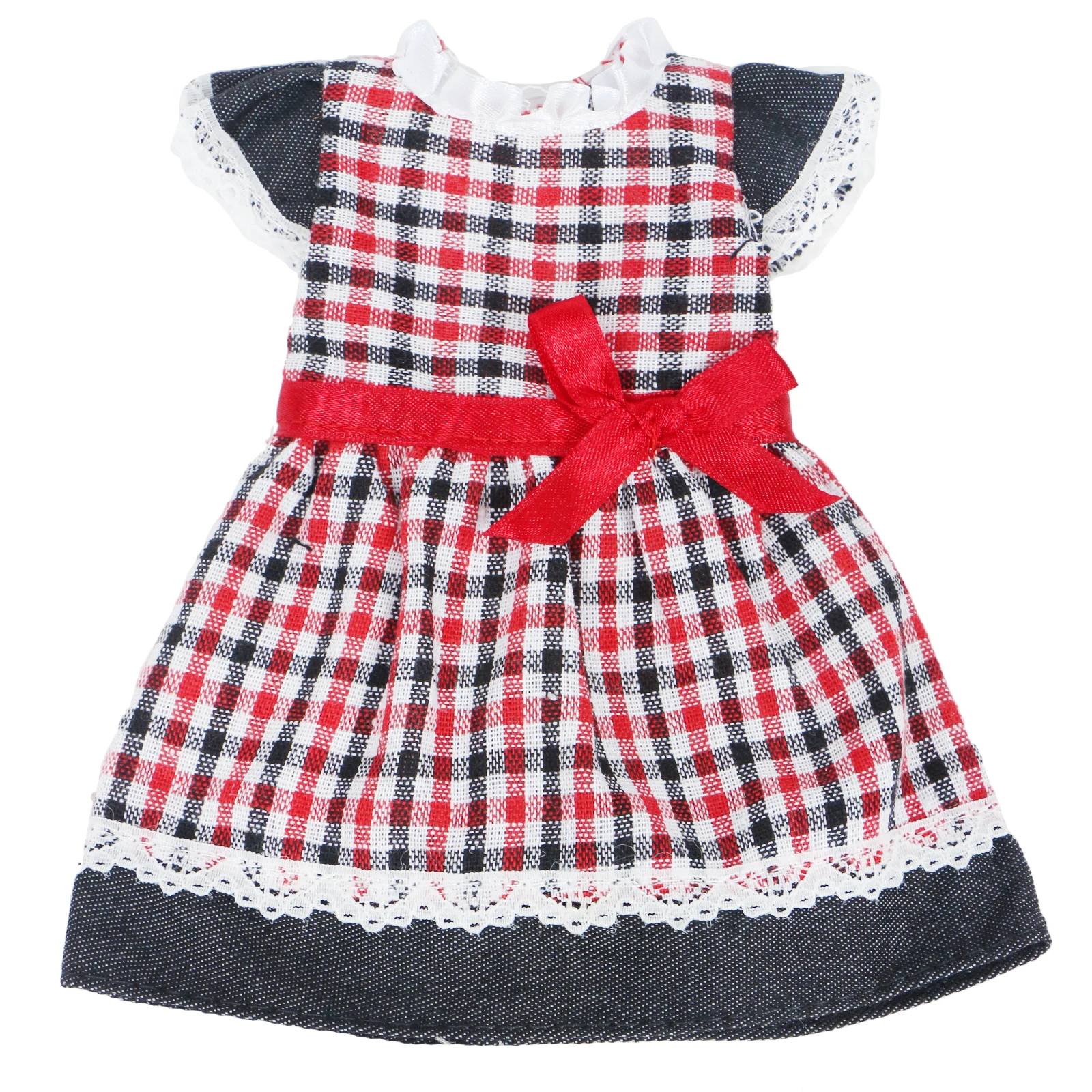 1 комплект модное мини платье рубашка в клетку и юбка с кружевом вечерние на