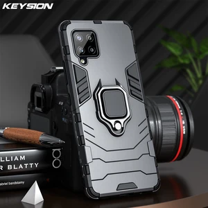 keysion shockproof armor case for samsung a12 a42 a32 a22 a82 a72 a52s 5g ring stand phone back cover for galaxy m52 m51 m31 m62 free global shipping