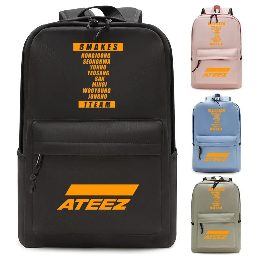 

ATEEZ Kpop Star Backpack Casual Backpack Teenagers Men Women Travel Bags Daily Backpack