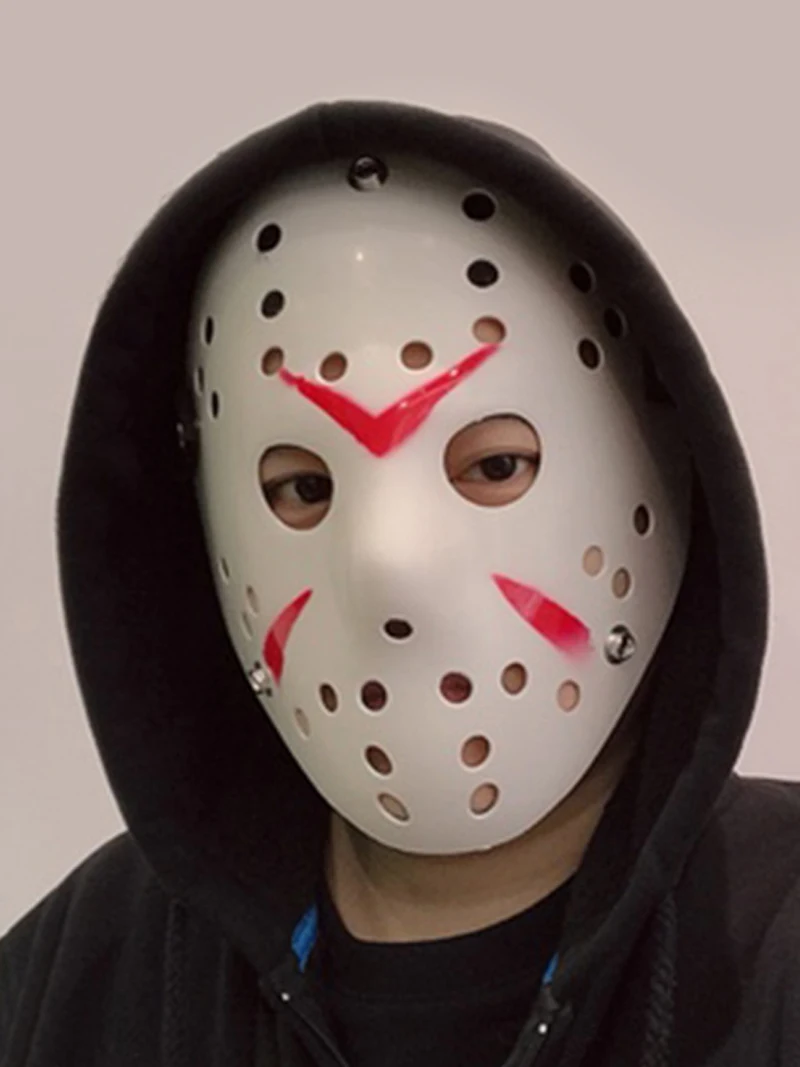 Маска Джейсона Хоккей Косплэй Хэллоуин полный уход за кожей лица смолы убийца