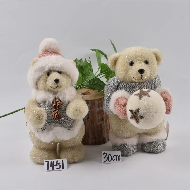 

Christmas decorations flocking snowman elk bear desktop modeling