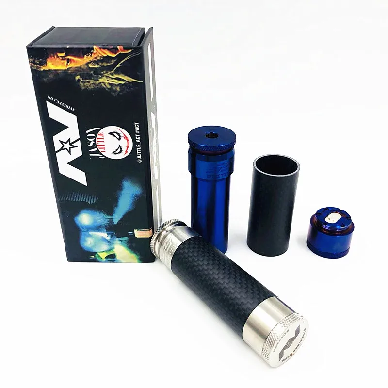

2019 NEW Fashion Mechanical Mod AV Carbon Fiber MOD 510 thread 18650 battery e-cigarette precision distortion MOD for RDA RTA