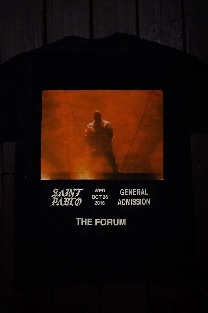 Kanye ST Pabla Тур yeeze Merch рубашка эксклюзивная футболка в стиле вестерн хипстер