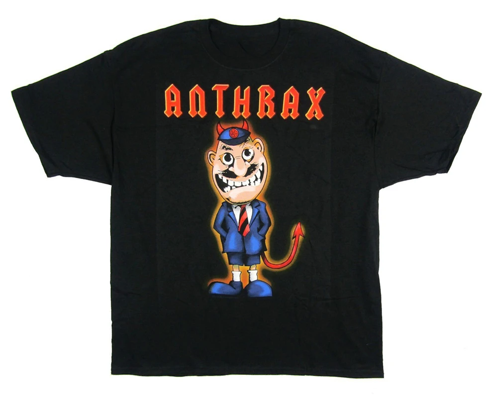 Anthrax NOT Devil School Boy Черная футболка для мужчин и женщин новая группа Merch подарок на