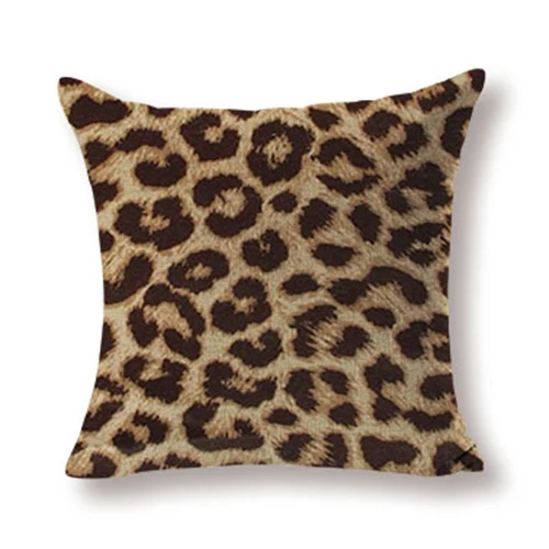 Искусственная Подушка чехол с леопардовым рисунком декоративная подушка из