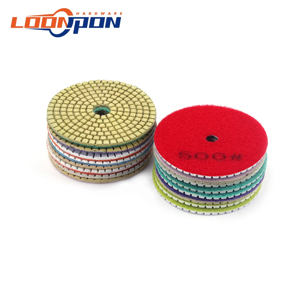 Алмазный полировальный диск 4 дюйма 100 мм влажная полировальная насадка для