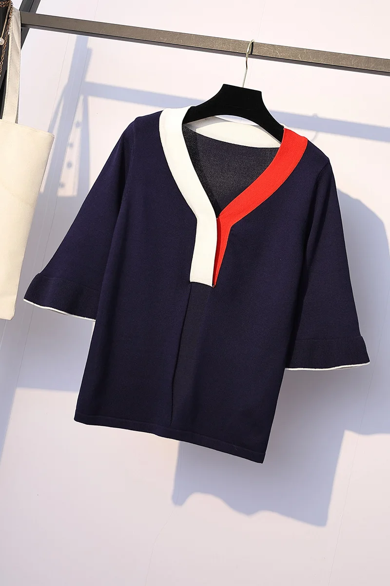 Женское платье для полных женщин Модный облегающий вязаный свитер с длинным