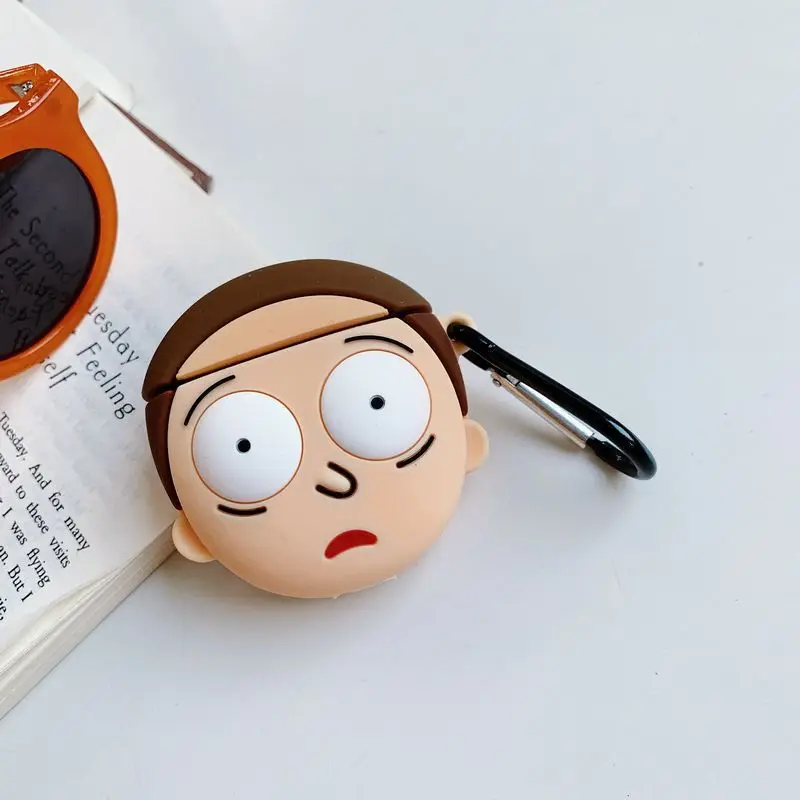Милые Мультяшные наушники силиконовый чехол для Airpods мягкие чехлы AirPods 1 2 bluetooth