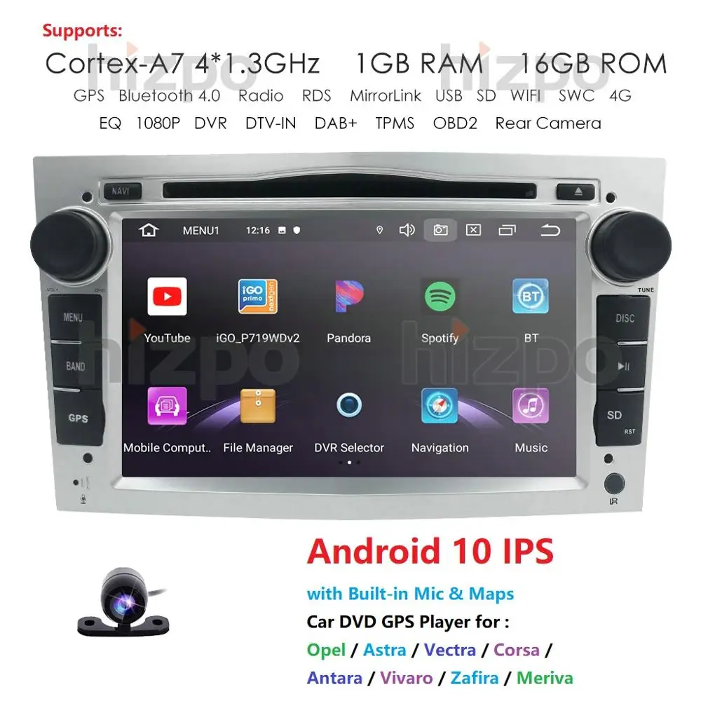 Ips 4G wifi Android 10 2 DIN Автомобильный gps для opel Vauxhall Astra H G J Vectra Antara Zafira Corsa Vivaro Meriva Veda
