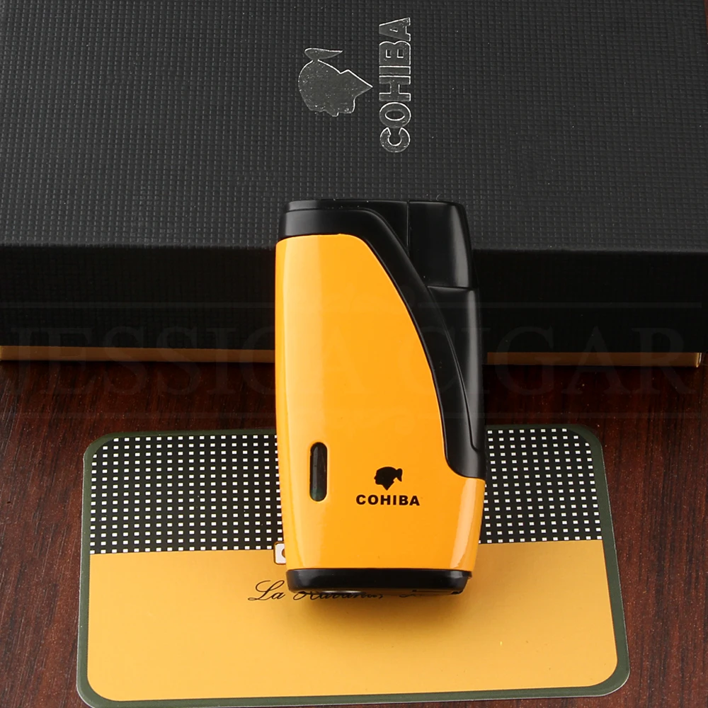 Мини зафонарь Галка COHIBA карманная креативная Бутановая газовая зажигалка 2