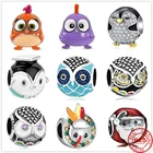 Женский кулон в виде птицы, совы, пингвина, из серебра 925 пробы