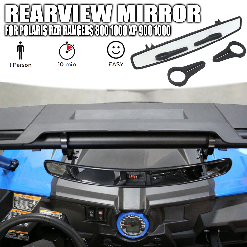 

1.75 Inch UTV Wide Rear View Mirror Racing Mirror For Polaris RZR Rangers 800 1000 XP 900 1000 Honda For Yamaha Rhino Top