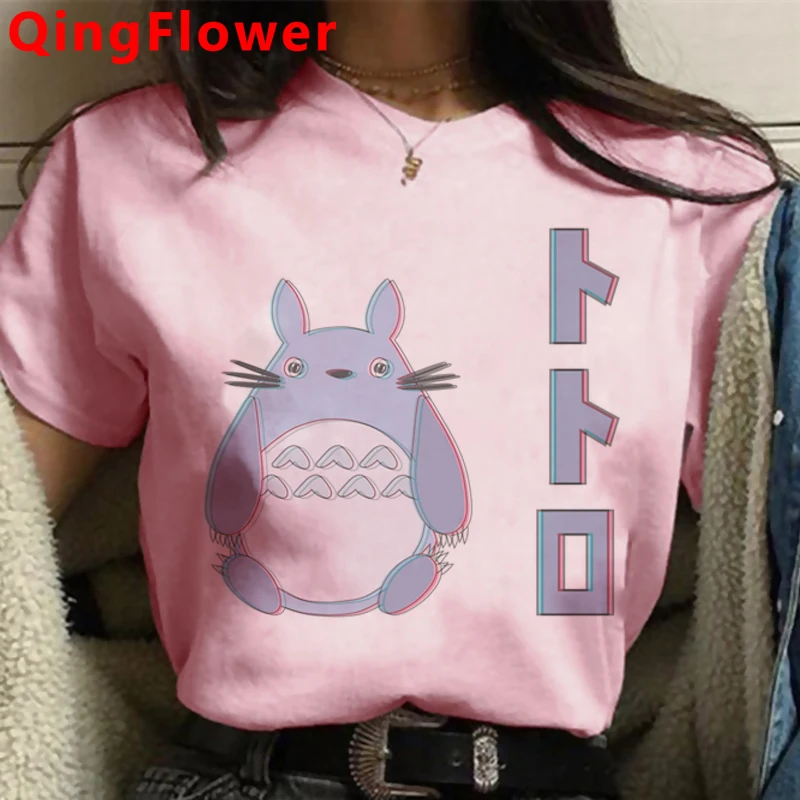 

Тоторо Studio Ghibli Хаяо миядзяки; Одежда для женщин кепки, кепки в стиле размера плюс уличная японский kawaii футболка в винтажном стиле