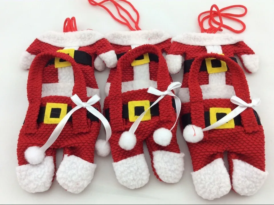 Рождественское украшение для дома держатель столового серебра Санта Клаус