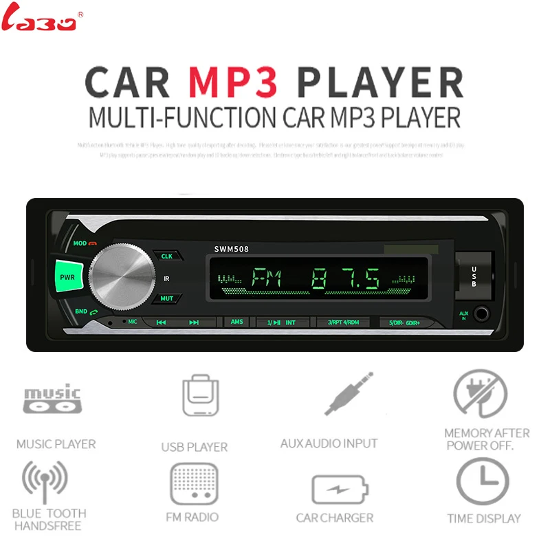 Автомобиль Радио стерео проигрыватель Bluetooth телефона AUX-IN MP3 FM/USB/1 Din/пульт дистанционного управления 12 В Прокат Авто Аудио распродажа