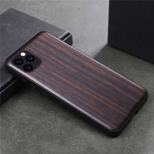 Color 1 Противоударный чехол-Броня из дерева для iPhone 11 Pro Max, Роскошный чехол из дерева, чехол из ТПУ для iPhone 7, 8 Plus, X, Xr, XS, Max, 11 Pro, чехол - Цвет: Color 1