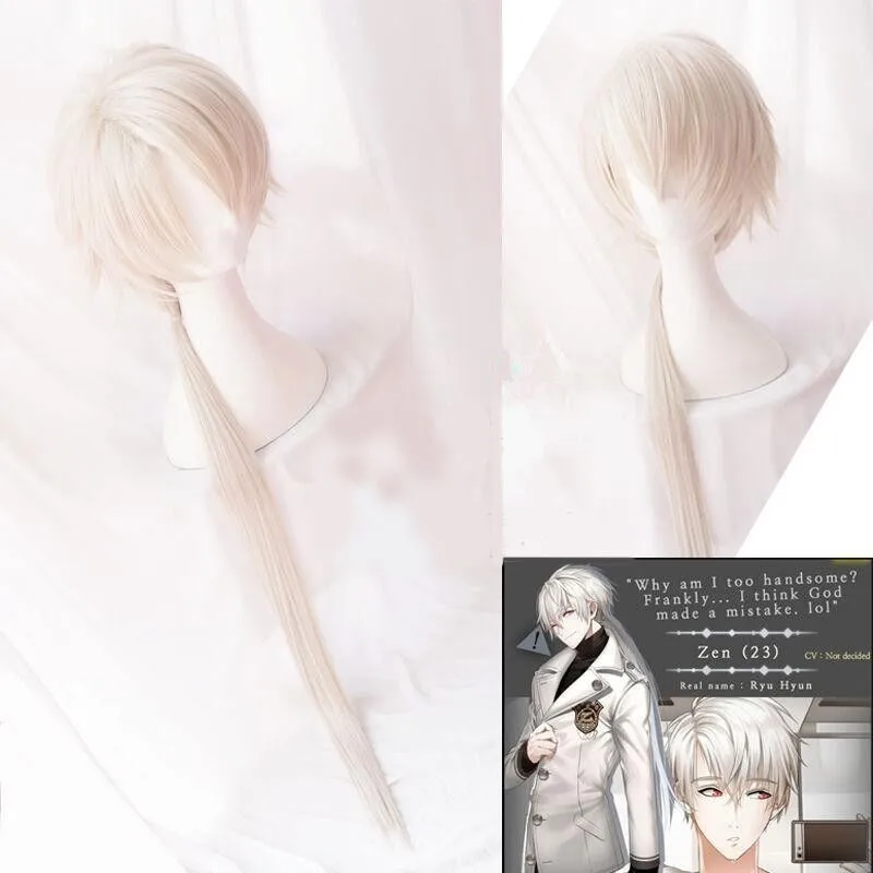 Мистик мессенджер Косплей Харадзюку вьющиеся волосы парик 707 Yoosung Zen V Luciel Choi Jumin Han
