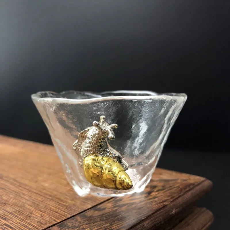 Творческий термостойкие Стекло Чай чашка японский Стиль прозрачная маленькая