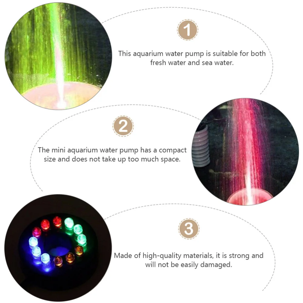 

16W Aquarium Water Pump Fish Tank Quite Submersible Water Pump with US Plug