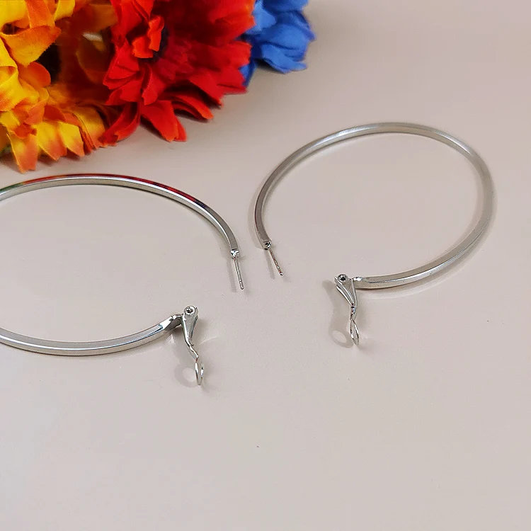 Новые европейские серьги хорошего качества большого размера овальные