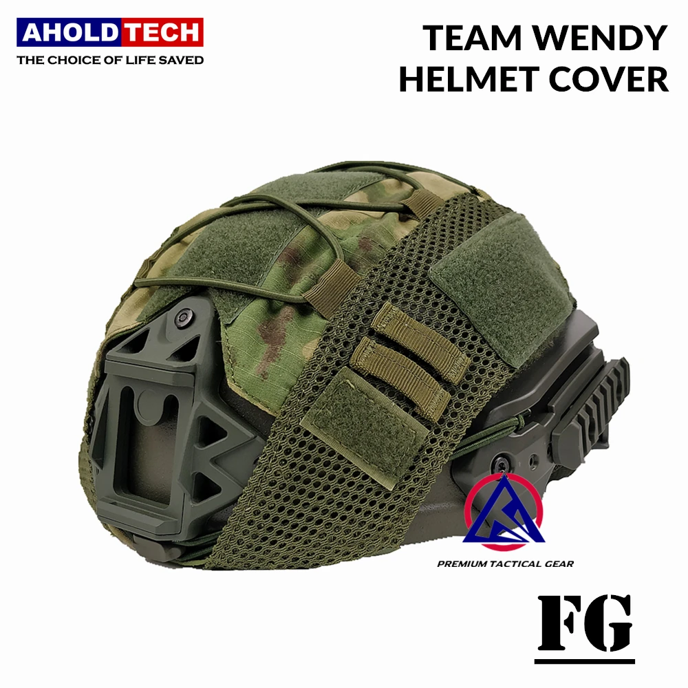 Mulitcam Team Wendy High Cut FAST MICH Ballistic Bulletproof Helmet Cover Cap With Elastic Rope For Tactical Army | Безопасность и