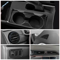 two side middle air condition ac vent outlet head lights switch panel cover trim abs fit for mitsubishi asx 2020 2021