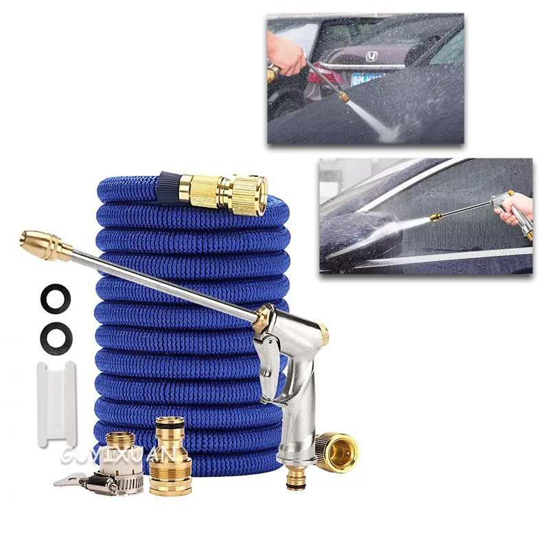 

Household high pressure water gun, garden hose set, car washing telescopic hose, gardening and gardening watering artifact
