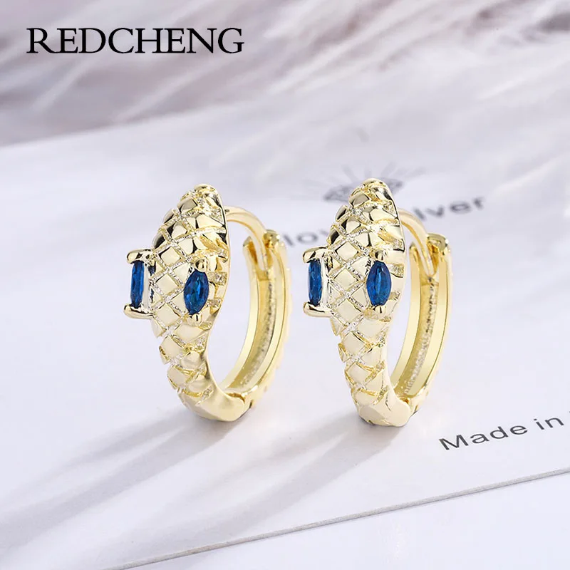 

Женские серьги в форме змеи из серебра 925 пробы