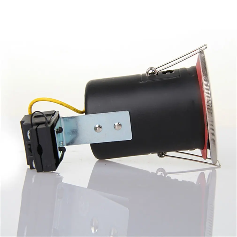 

4 x GU10 Fire Rated Recessed Downlight Satin Chrome Fixed Bathroom Spotlight