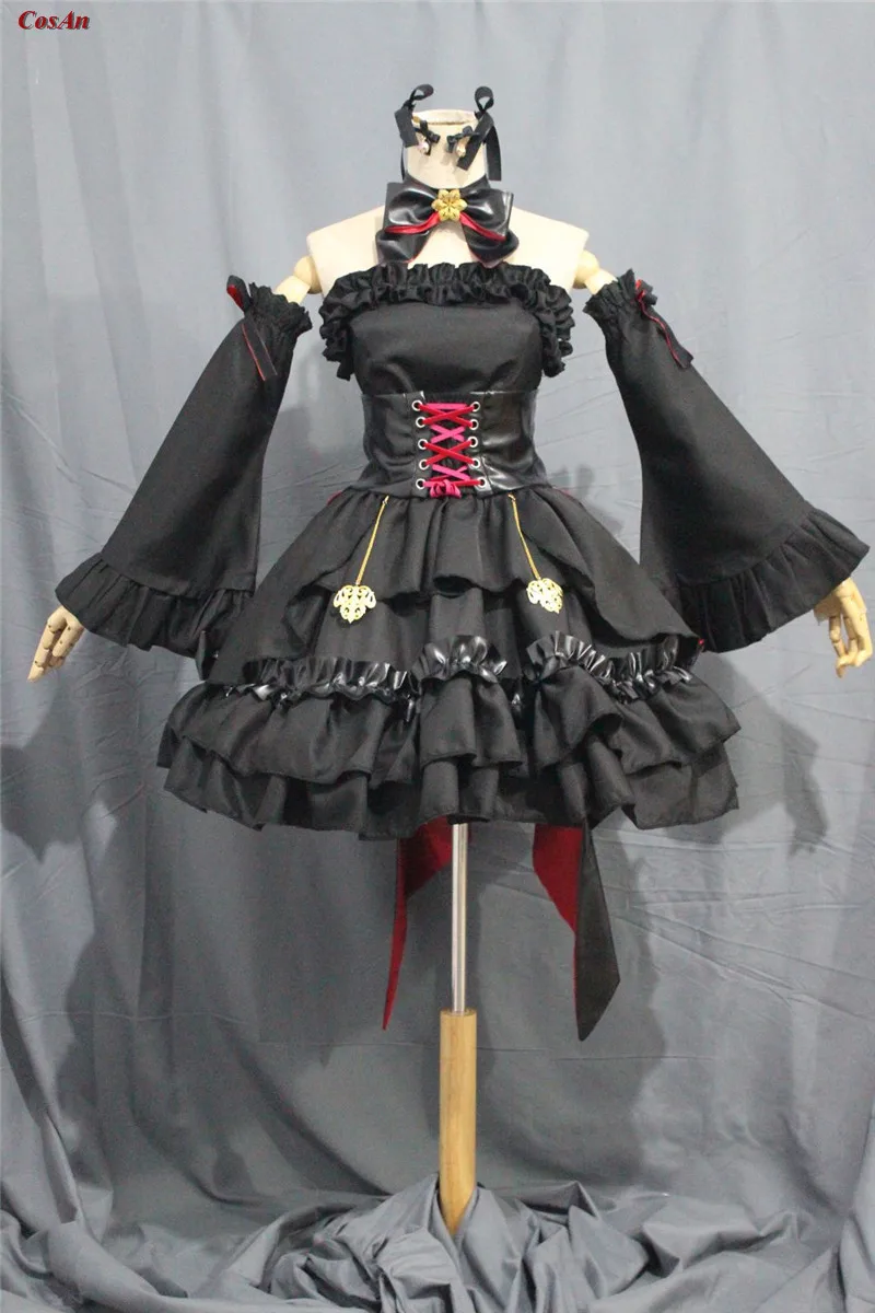 

Game DNF NaiLuo Cosplay Costume Lovely Black Battle Uniform Full Set Activity Party Role Play Clothing High-End Custom-Make Any