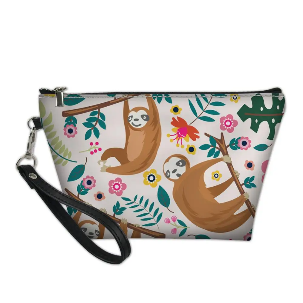 Travel Make Up Bag Wash Kit Bags For Women 2020 Cute Sloth 3D Print Cosmetic Cases Ladies Function Makeup Pouch Females Bolsa | Багаж и