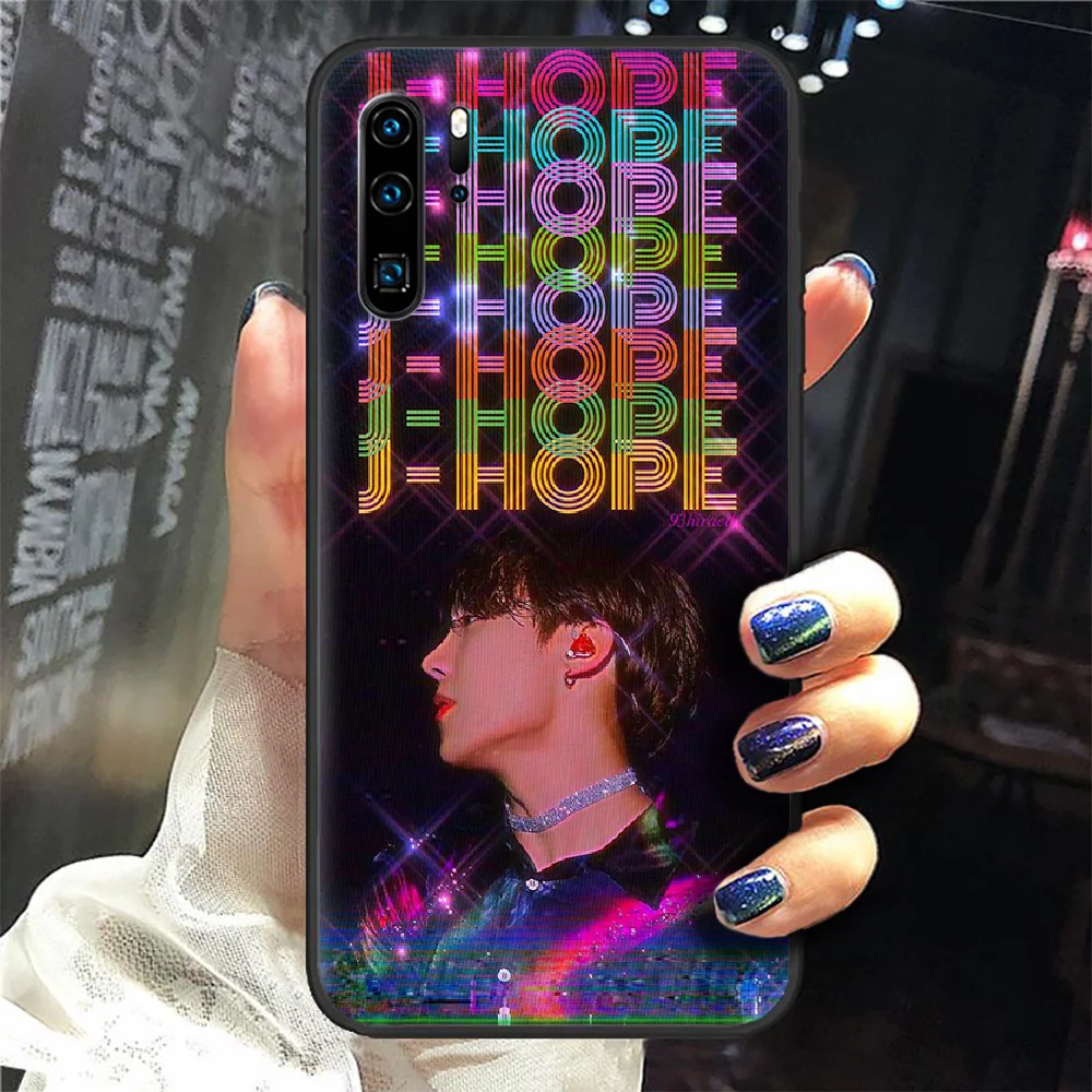 

Bangtan Boys J Hope Phone Case For Huawei P Mate 10 20 30 40 Pro Lite Smart 2019 2021 black Cell Soft Waterproof 3D Hoesjes