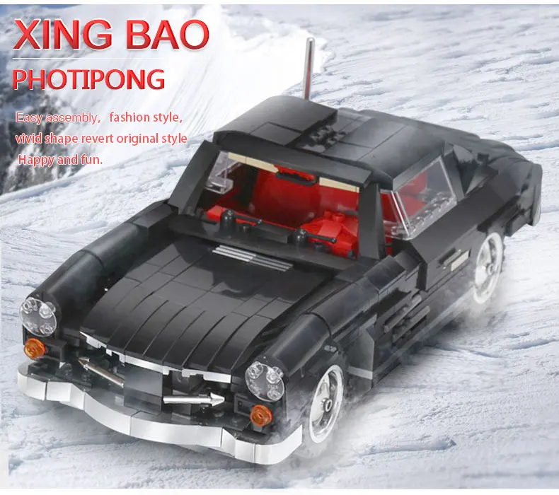 XingBao 03010 825 шт. креативный MOC Technic Серия автомобиль photpong набор детей Образование строительные блоки кирпичи игрушки модель подарок