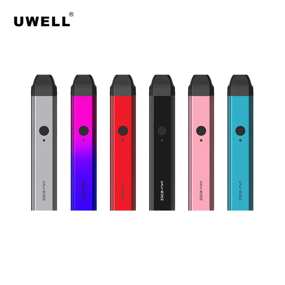Стартовый набор Uwell Caliburn Pod с 520 мАч встроенным аккумулятором 2 мл картриджем Pod электронная сигарета Vape испаритель