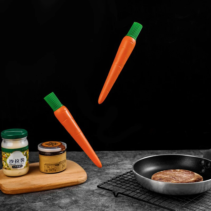 

2 шт., Силиконовая Термостойкая антипригарная 3d-щетка для барбекю