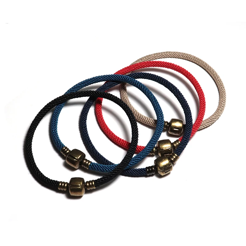 Уникальный веревка для зонтика браслет мужчин винтажный бронзовый Панк мужские