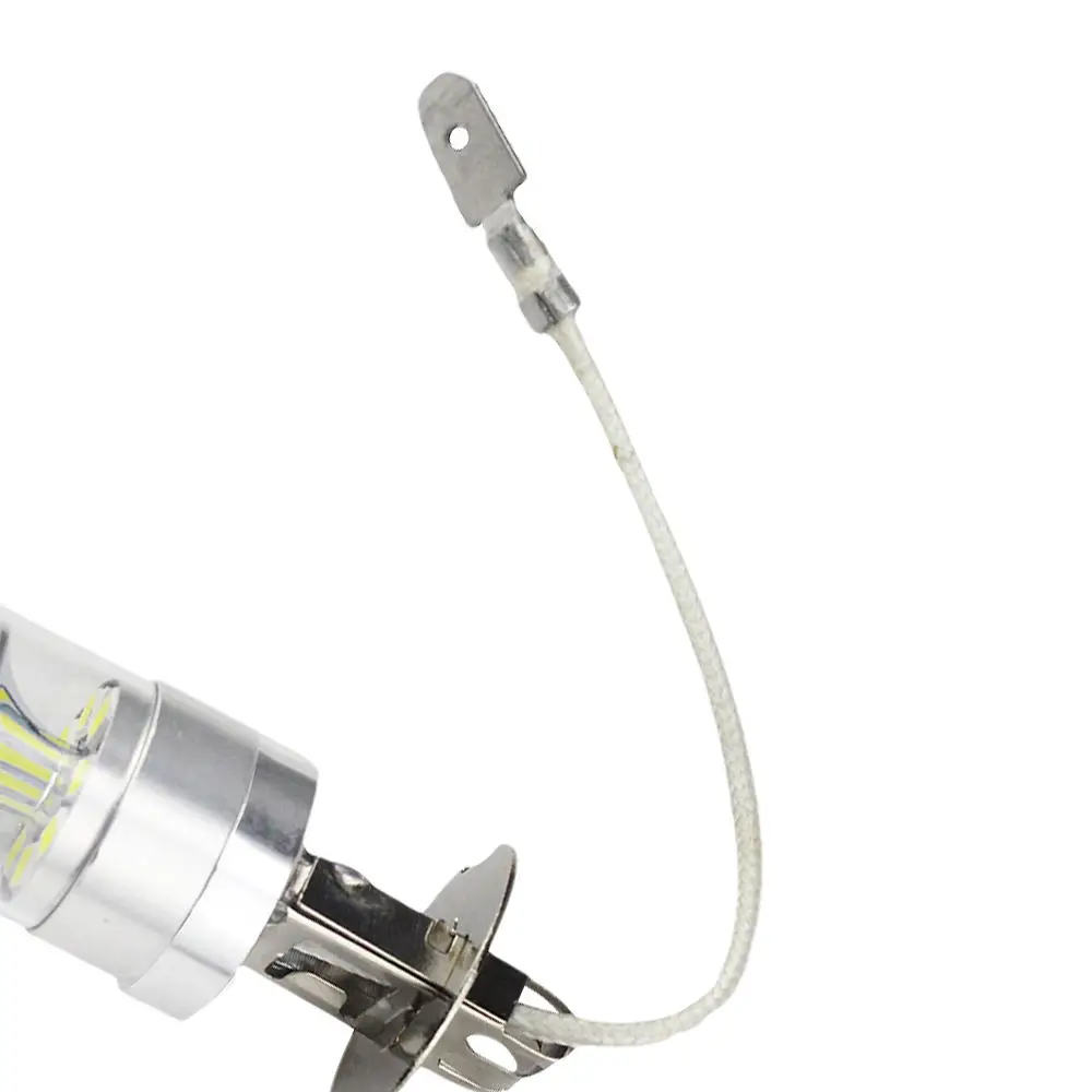 

2pcs H3 Bulb 3030 20LED DC 12V 100W Car Headlight Bulbs 7500K-8500K White 1000LM Car Fog Light Lamp Car Replacement Signal Light