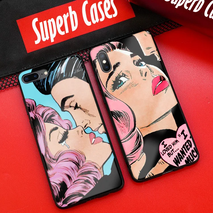 Мягкий силиконовый чехол для телефона из ТПУ с рисунком девочек Sad Girls iPhone 5 SE 6 6s 7 8